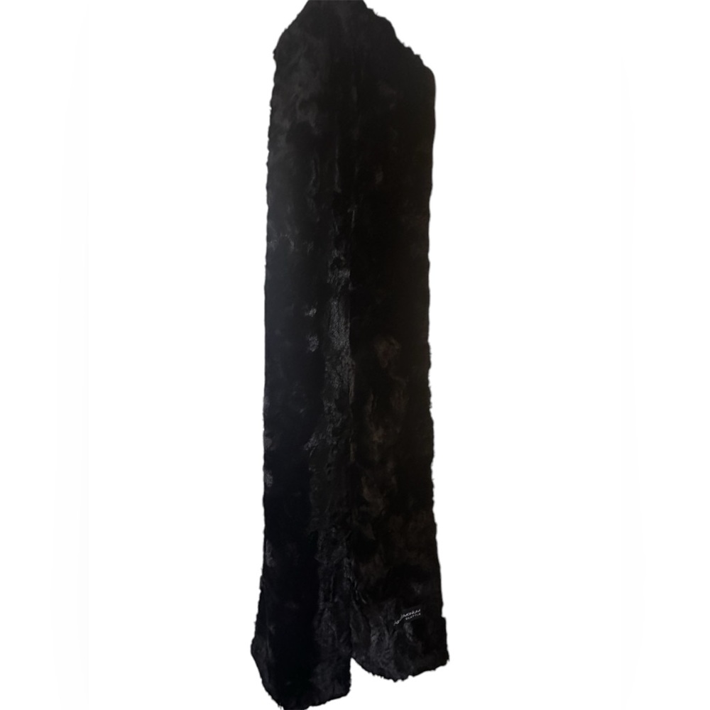 Black Faux Fur Scarf from Pandemonium Millinery in Seattle